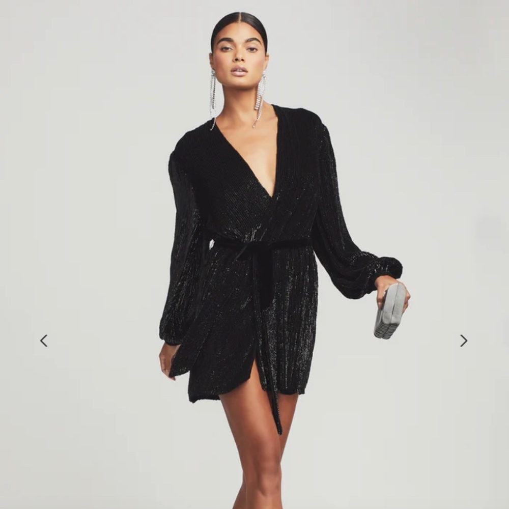 Retrofete Gabrielle Robe Dress Black XS PERFECT CONDITION, WORN ONCE